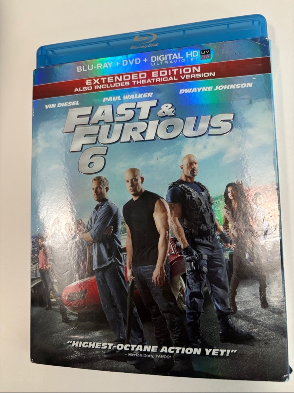 Fast & Furious 6 (Blu-ray + DVD) - Blue BOE ray and DVD 2 disc set